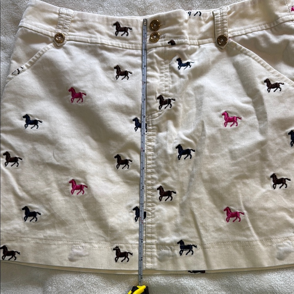 Lilly Pulitzer Cream A-line Mini Skirt - Picture 7 of 8